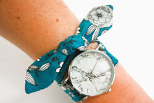 Charger l'image dans la galerie, Bracelet coton - Bleu floral