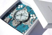 Charger l'image dans la galerie, Bracelet coton - Bleu floral