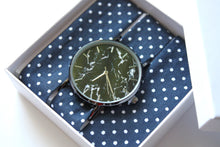 Charger l'image dans la galerie, Bracelet coton - Bleu marine à pois