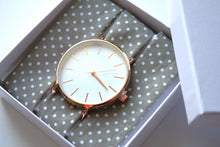 Charger l'image dans la galerie, Bracelet coton - Gris à pois