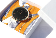 Charger l'image dans la galerie, Bracelet coton - Jaune moutarde fleuri