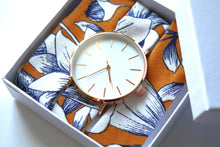 Charger l'image dans la galerie, Bracelet coton - Jaune moutarde fleuri