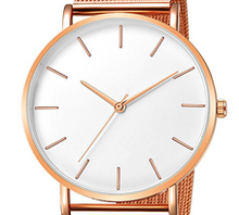 Charger l'image dans la galerie, Cadran montre - Rose gold blanc