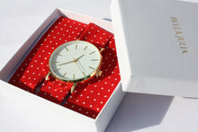 Charger l'image dans la galerie, Bracelet coton - Rouge à pois