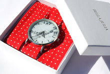 Charger l'image dans la galerie, Bracelet coton - Rouge à pois