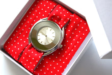 Charger l'image dans la galerie, Bracelet coton - Rouge à pois