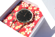 Charger l'image dans la galerie, Bracelet coton - Rouge fleuri