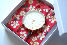 Charger l'image dans la galerie, Bracelet coton - Rouge fleuri