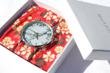 Charger l'image dans la galerie, Bracelet coton - Rouge fleuri