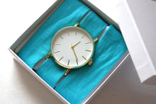 Charger l'image dans la galerie, Bracelet coton - Bleu turquoise uni