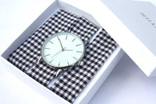 Charger l'image dans la galerie, Bracelet coton - Vichy noir et blanc