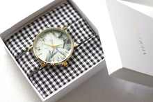 Charger l'image dans la galerie, Bracelet coton - Vichy noir et blanc