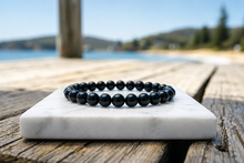 Charger l'image dans la galerie, Bracelet en Agate Noire