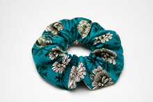 Charger l'image dans la galerie, Chouchou - Turquoise fleuri