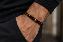 Charger l'image dans la galerie, Bracelet en Grenat et Œil de Tigre