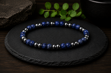 Charger l'image dans la galerie, Bracelet en Hématite et Sodalite