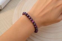Charger l'image dans la galerie, Bracelet en Rubis Zoïsite (ou Anyolite)