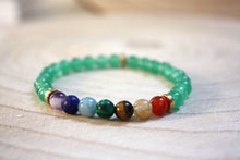 Charger l'image dans la galerie, Bracelet "Equilibre spirituel" - 7 chakras Aventurine