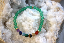 Charger l'image dans la galerie, Bracelet "Equilibre spirituel" - 7 chakras Aventurine