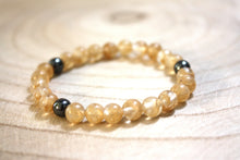 Charger l'image dans la galerie, Bracelet "Abondance" - Citrine et Hématite