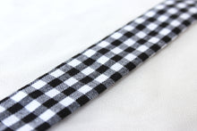 Charger l'image dans la galerie, Bracelet coton - Vichy noir et blanc