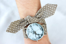 Charger l'image dans la galerie, Bracelet coton - Gris à pois