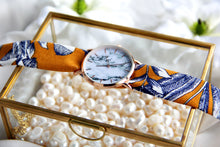 Charger l'image dans la galerie, Bracelet coton - Jaune moutarde fleuri