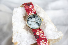 Charger l'image dans la galerie, Bracelet coton - Rouge fleuri