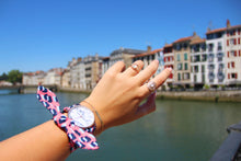 Charger l'image dans la galerie, Bracelet coton - Rose Léopard