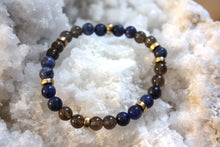 Charger l'image dans la galerie, Bracelet "Anti stress" - Sodalite et Quartz fumé