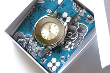 Charger l&#39;image dans la galerie, Bracelet coton - Bleu floral
