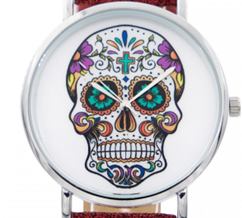 Cadran Montre - Argenté Calavera