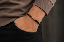 Charger l'image dans la galerie, Bracelet en Agate Noire et Jaspe
