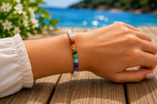 Charger l'image dans la galerie, Bracelet 7 Chakras - Howlite
