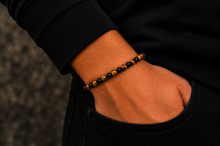 Charger l'image dans la galerie, Bracelet en Œil de Tigre et Obsidienne
