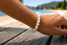Charger l'image dans la galerie, Bracelet en Agate Blanche
