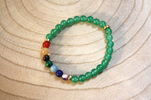 Charger l&#39;image dans la galerie, Bracelet &quot;Equilibre spirituel&quot; - 7 chakras Aventurine
