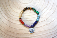 Charger l&#39;image dans la galerie, Bracelet &quot;Equilibre spirituel&quot; - 7 chakras Fleur de Lotus
