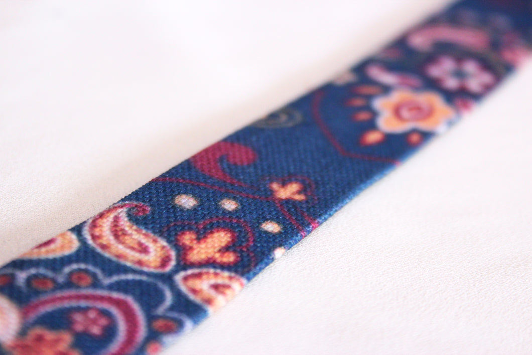 Bracelet coton - Bleu bandana